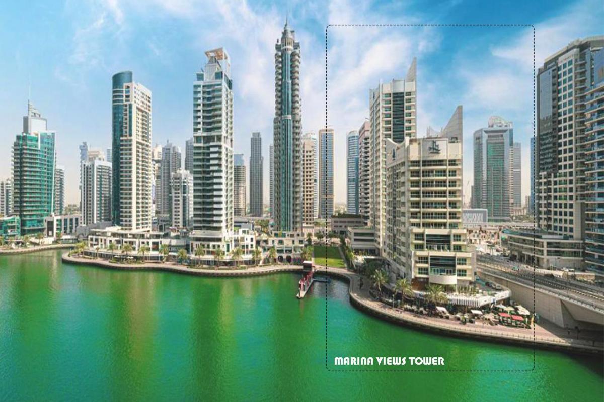 Panoramic Sea Views Studio Apartment - Marina ดูไบ ภายนอก รูปภาพ